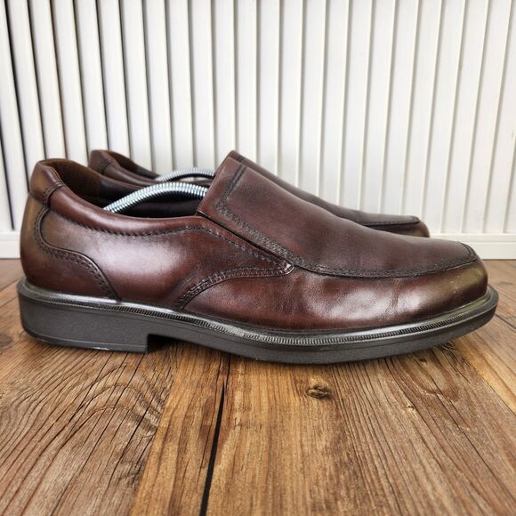 SAS Diplomat Slip-On Loafers Mens Sz 13 M Brown Leather Preppy Shoes Made in USA - Picture 1 of 9